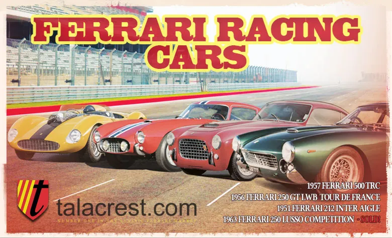 Graphic from our newsletter Ferrari Racecars